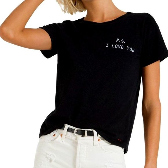 NWT n: PHILANTHROPY Ps I Love You Jigsaw Tee - Picture 1 of 3